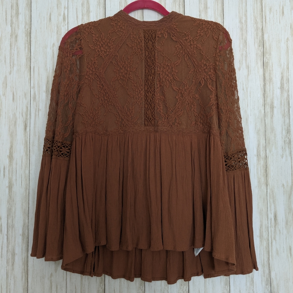 AEO Rust Lace Tunic